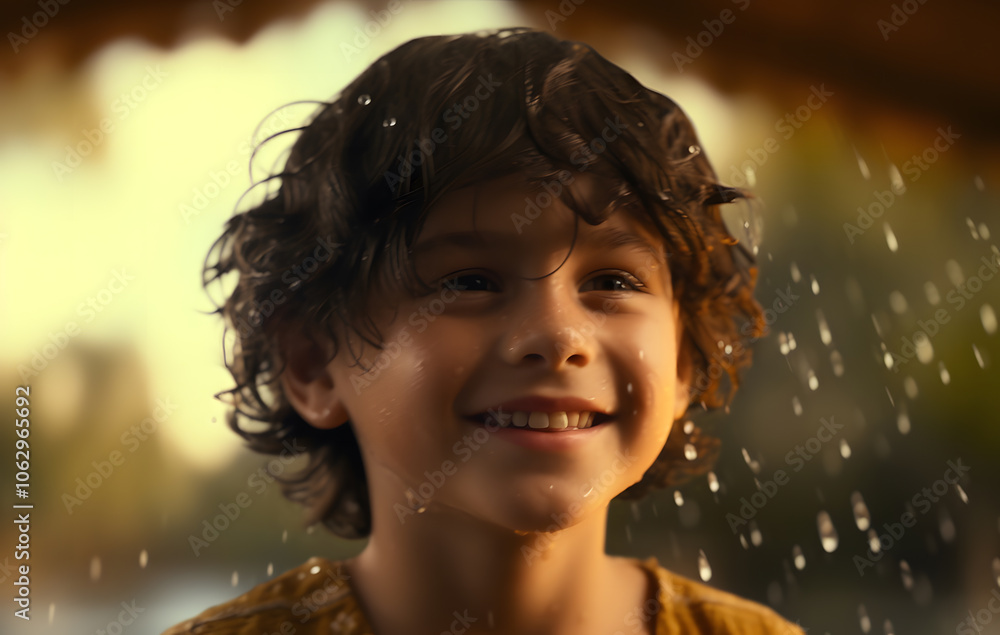 Children are having fun playing in the water. Children are having fun playing in the water.