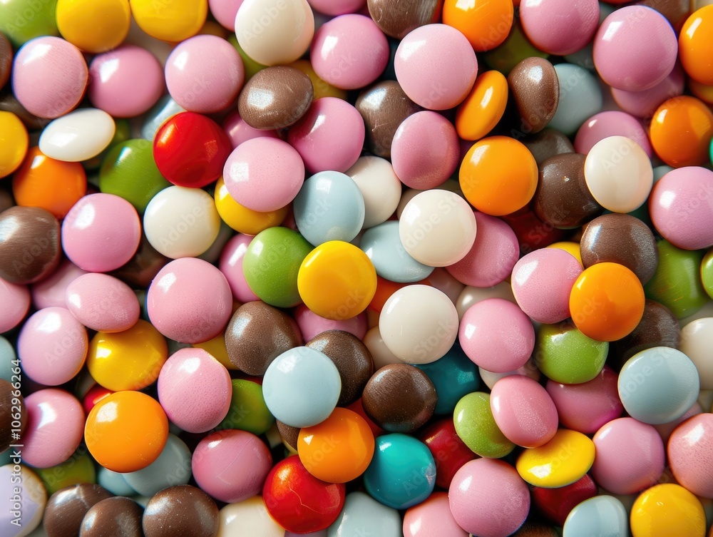 Bunch of candy pills in rainbow colors on a gray background. Sweet and colorful assortment for display or decoration. Bunch of candy pills in rainbow colors on a gray background. Sweet and colorful assortment for display or decoration.