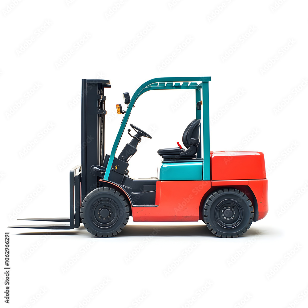 Industrial Forklift Truck for Cargo and Material Handling in Warehouse or Logistic Industrial Forklift Truck for Cargo and Material Handling in Warehouse or Logistic