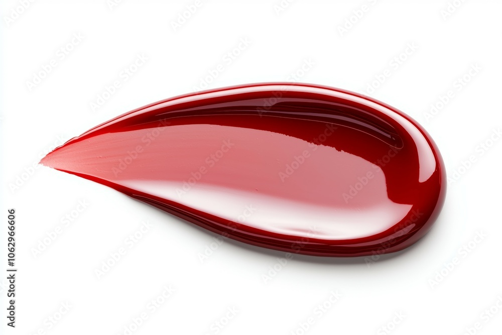 A red liquid is shown on a white background A red liquid is shown on a white background