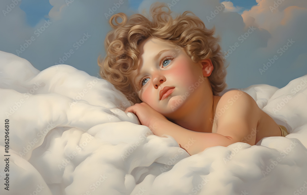 A cute baby is sleeping soundly in a blanket. A cute baby is sleeping soundly in a blanket.