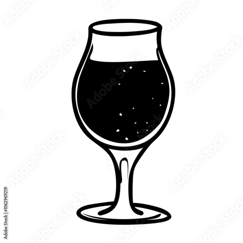 Christmas beer glass bar holiday Outline 