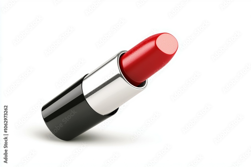A red lipstick is shown in a close up A red lipstick is shown in a close up