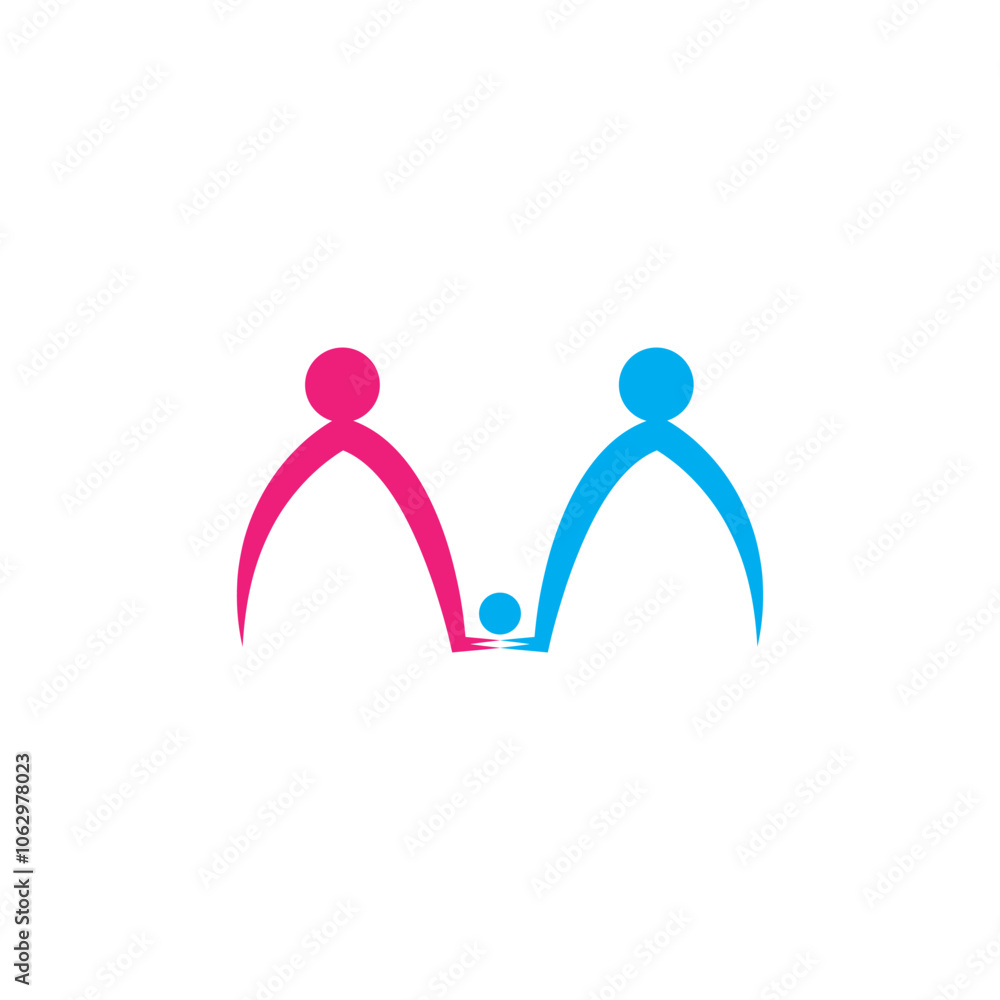 Adoption and community care Logo template vector icon Adoption and community care Logo template vector icon