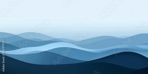 A calming blue background with gentle waves, perfect for use as a wallpaper, banner, or poster.