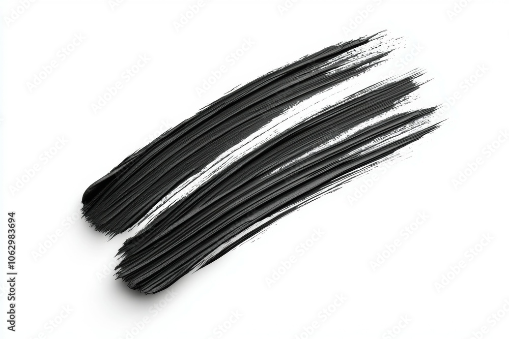 The brush strokes are black and white, creating a bold and dramatic effect The brush strokes are black and white, creating a bold and dramatic effect