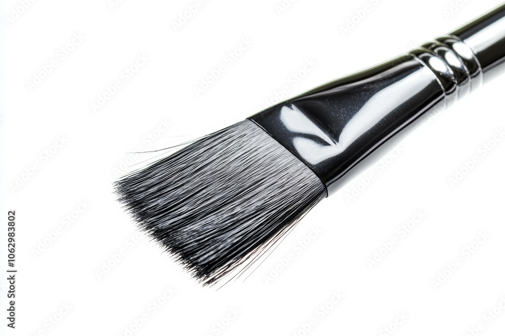 A black brush with a black handle A black brush with a black handle