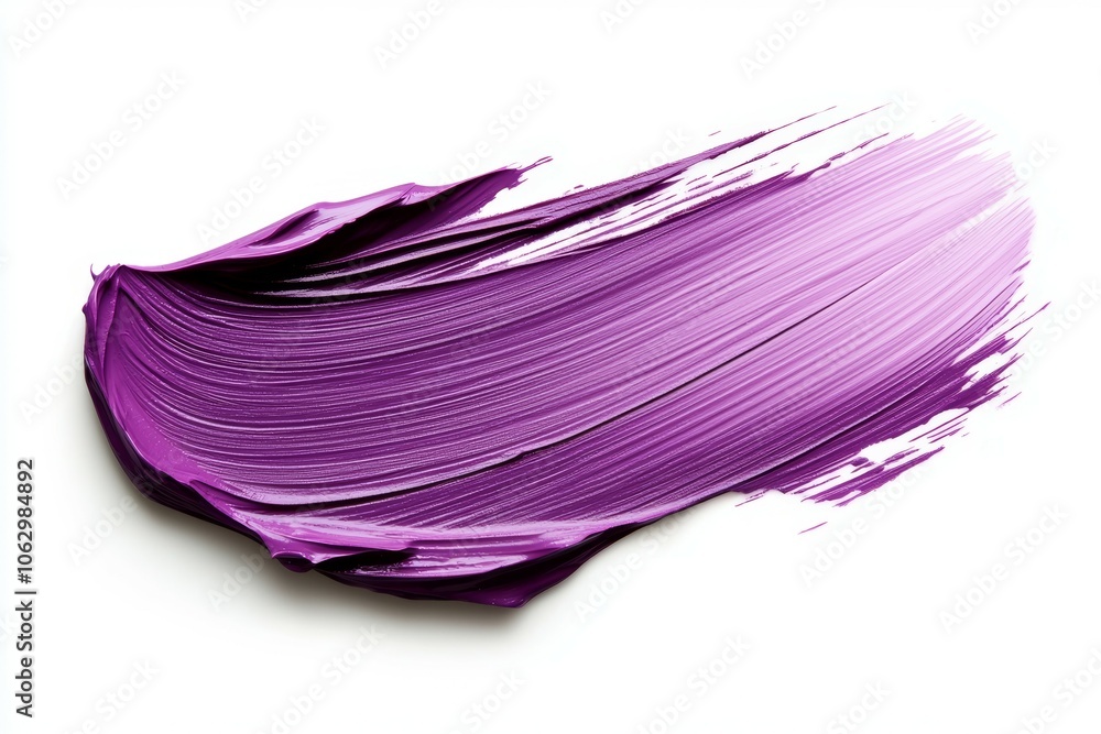 A purple brush stroke on a white background A purple brush stroke on a white background