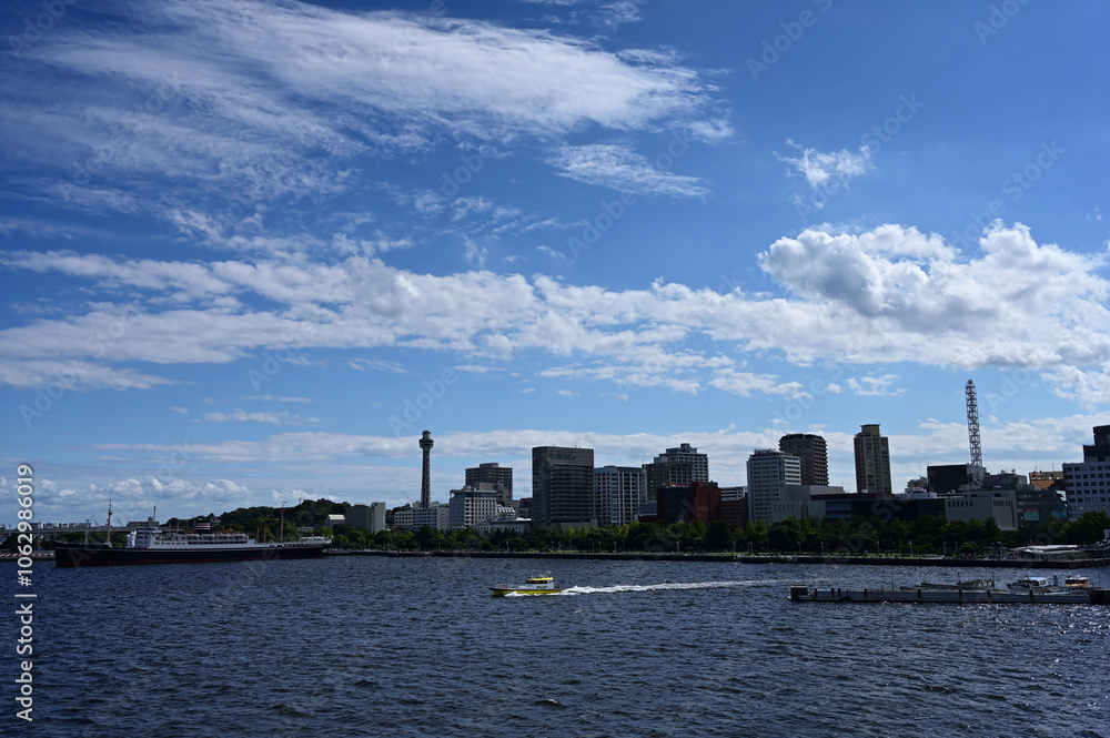 Naklejka premium 大さん橋から望む山下公園