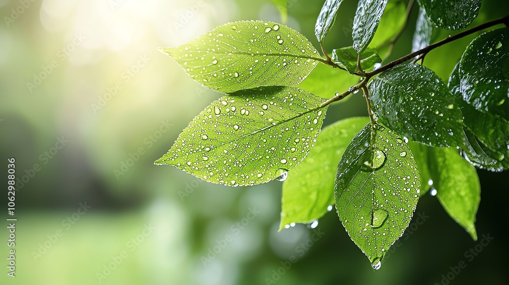 Dewdropcovered forest leaf, sharp details, high contrast, earthy tones, soft background, peaceful natural scene Dewdropcovered forest leaf, sharp details, high contrast, earthy tones, soft background, peaceful natural scene
