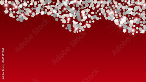 Party Background with Confetti of Glitter Particles. Sparkle Lights Texture. Disco pattern. Light Spots. Star Dust. Explosion of Confetti. Design for Print.