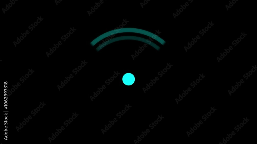 WIFI Signal icon animation. Animation of a WIFI signal concept icon. wi-fi symbol icon animation. WIFI Signal icon animation. Animation of a WIFI signal concept icon. wi-fi symbol icon animation.