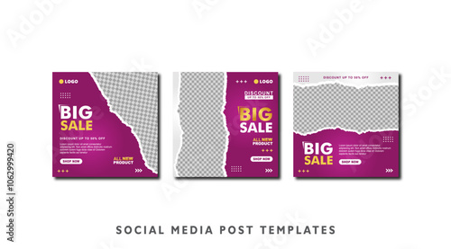Social media post template