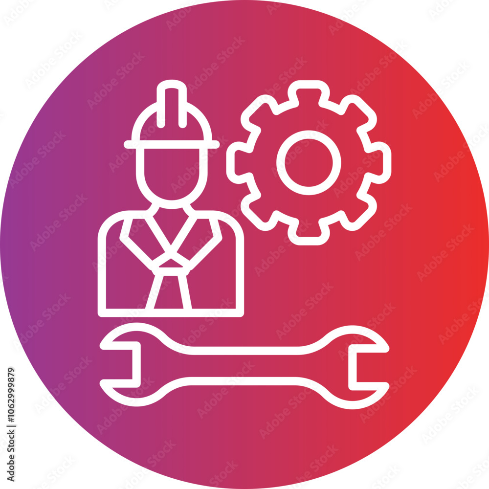 Mechanic icon style Mechanic icon style
