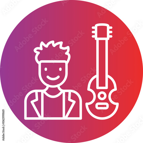 Musician icon style