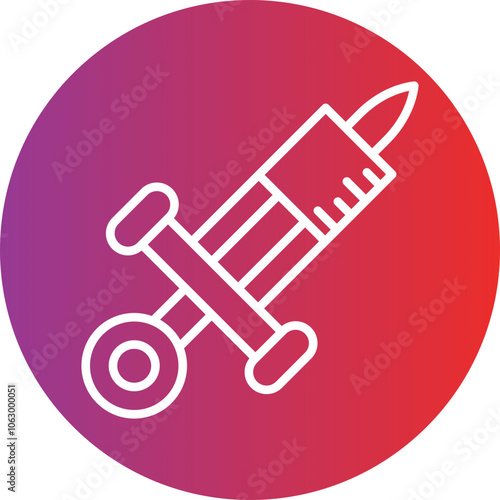 Tattoo Anesthetic icon style