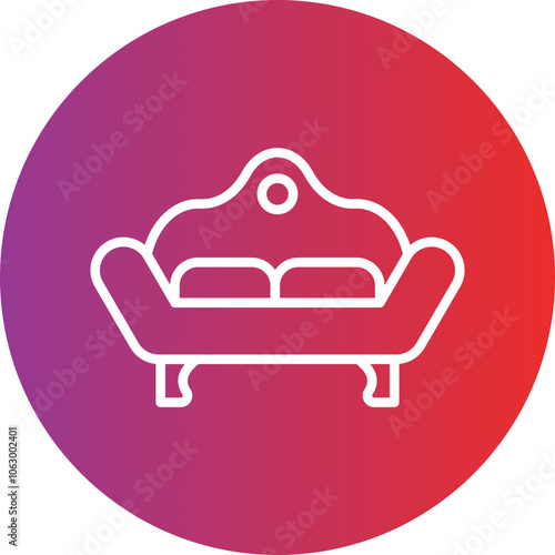 Sofa icon style