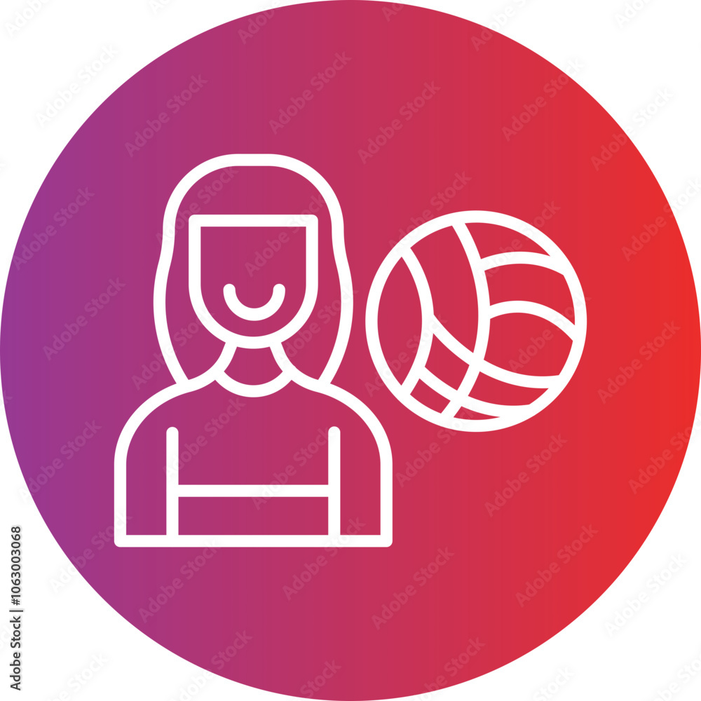 Lady Player icon style Lady Player icon style