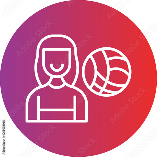 Lady Player icon style