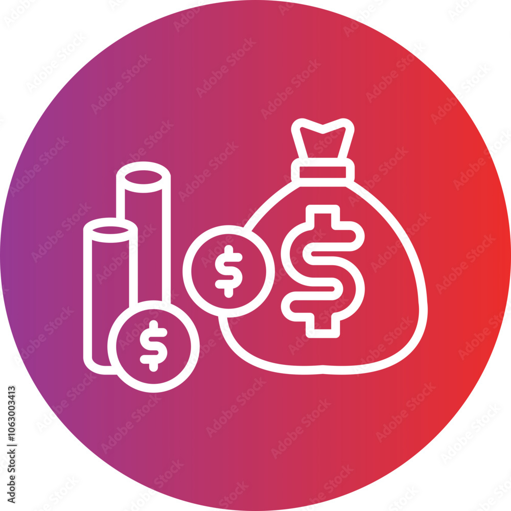 Money icon style Money icon style