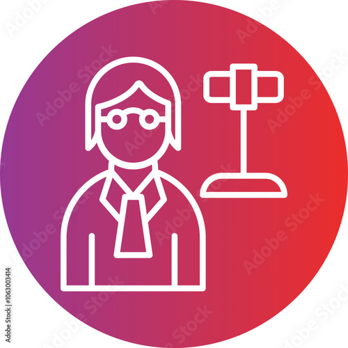 Judge icon style
