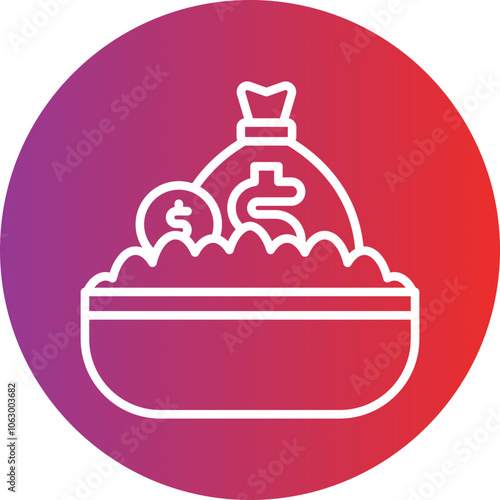 Money Laundering icon style