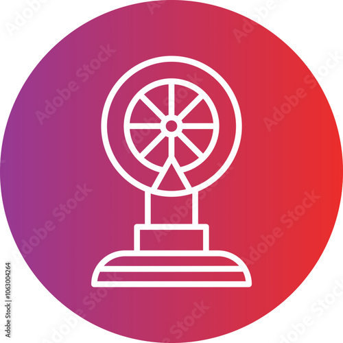 Lottery Wheel icon style