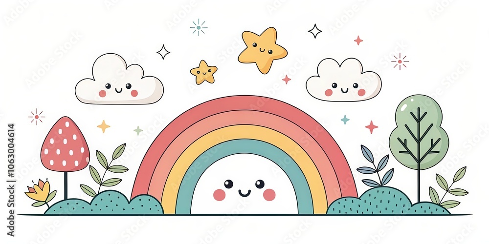 minimalist cute cartoon solid white background minimalist cute cartoon solid white background