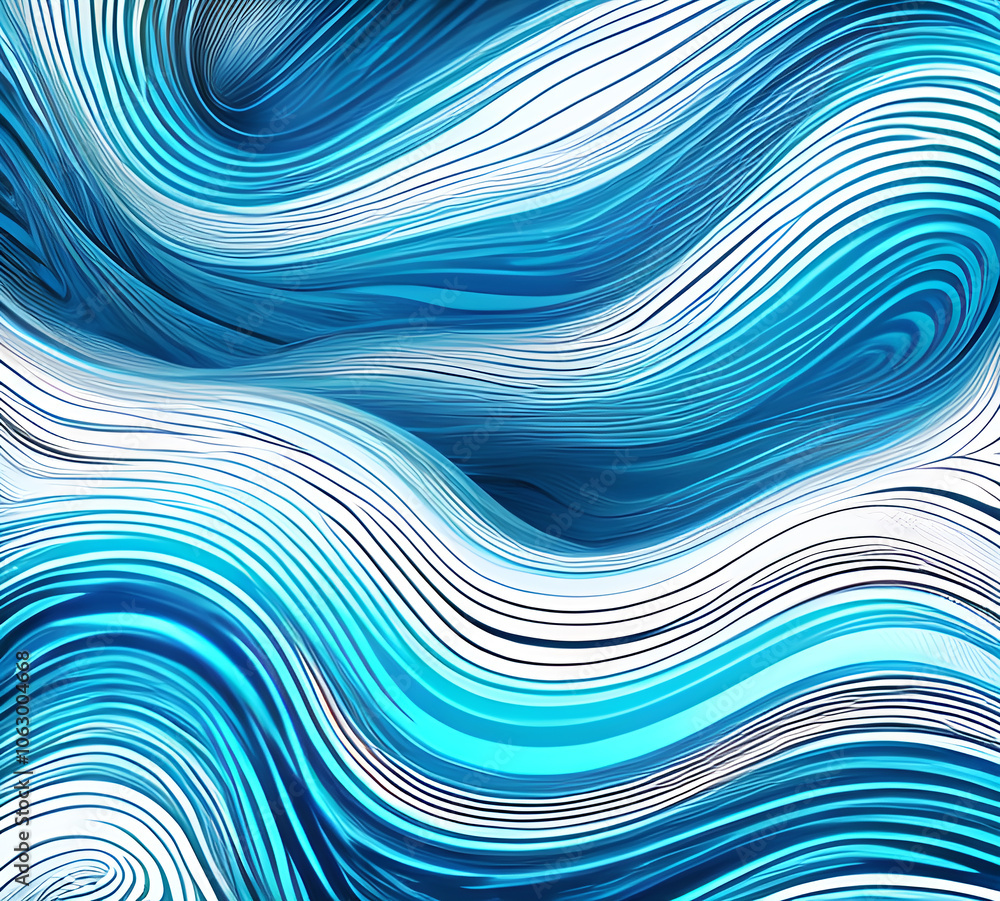 Fototapeta premium Blue and colorful wavy dynamic motion graphics. light motion shape curve. wavy banner template. background texture, neat cracks, 8k quality. generative ai 