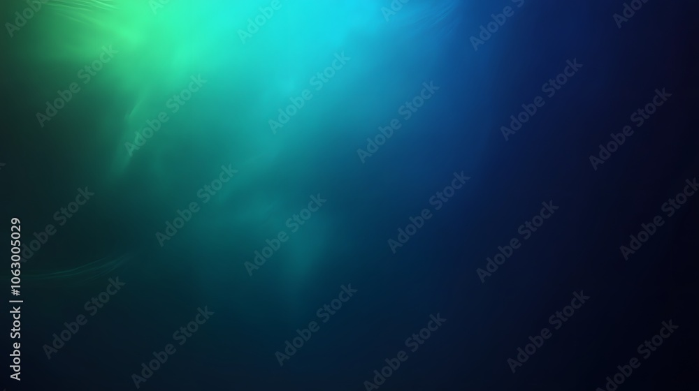 Fototapeta premium Abstract Blue and Green Gradient Background with Light Streaks
