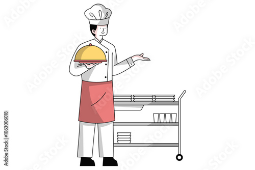 Male Chef Illustration