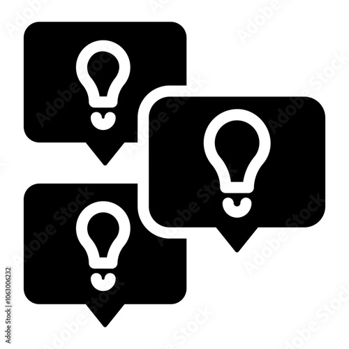 share ideas Solid icon