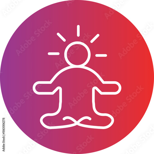 Meditation icon style