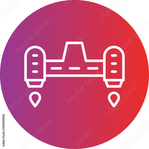Hoverboard icon style