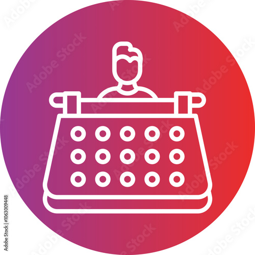 User Typewriter icon style