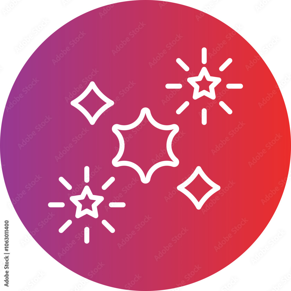 Sparkles icon style Sparkles icon style