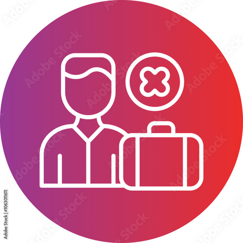 Unemployed icon style