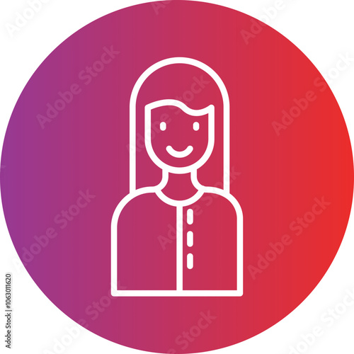 Woman icon style