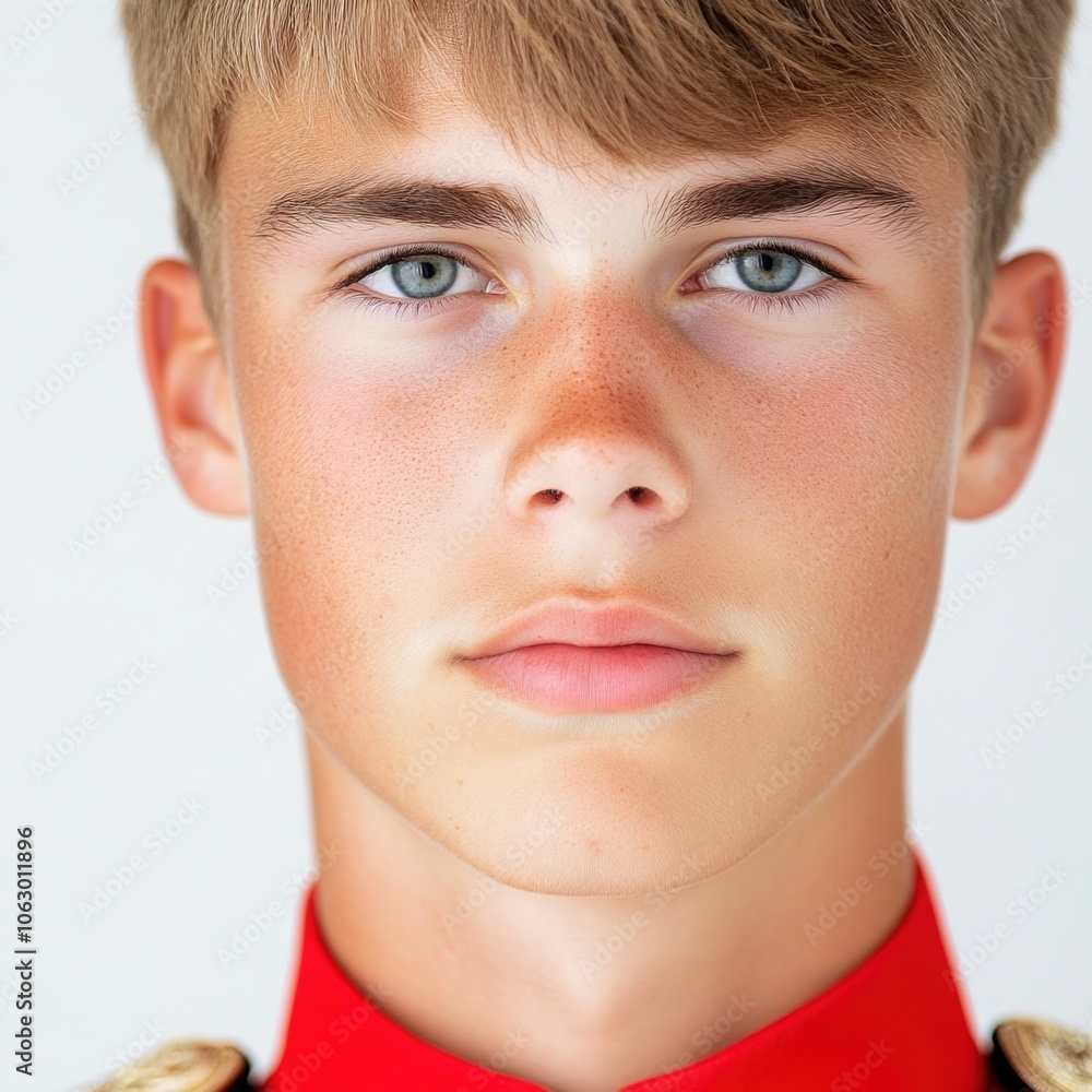 Obraz premium Young British Royal Guard Portrait