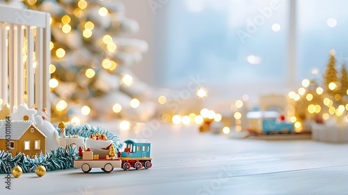 Christmas Train Toy with Lights