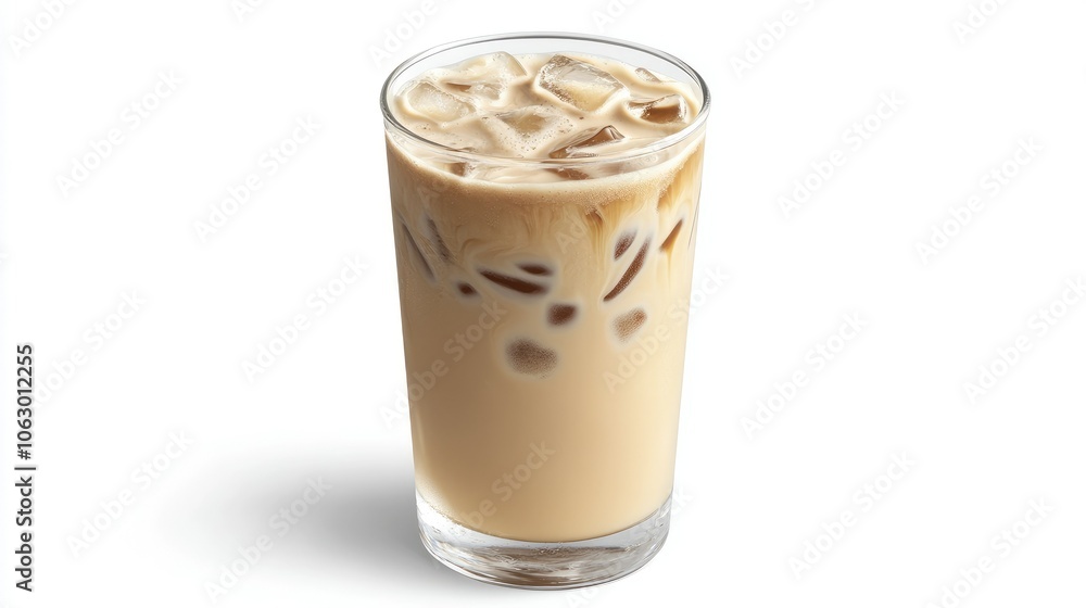Creamy Iced Coffee Refreshment in a Glass Creamy Iced Coffee Refreshment in a Glass