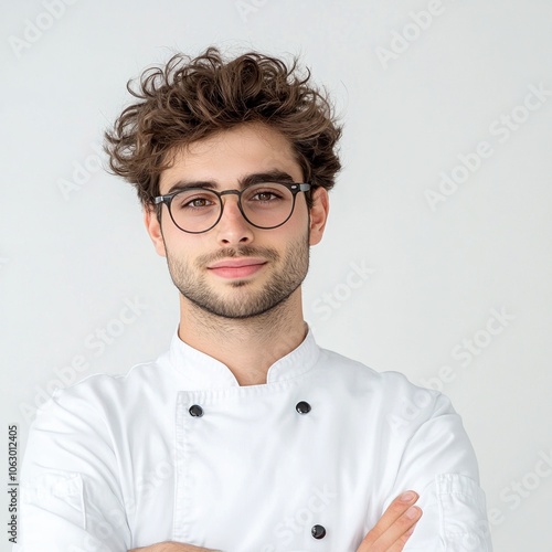 Young French Pastry Chef Portrait