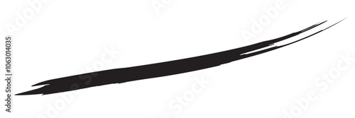 Brush, paintbrush stroke. Grungy, grunge, textrured brush. Laceration, slit, slash dynamic lines. Rupture, clawmark, rip effect. isolated on white  background. Vector illustration. EPS 10	
