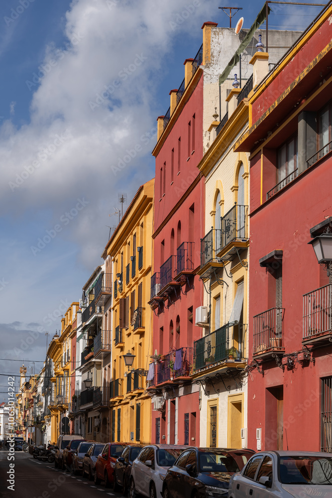 Triana District Houses In Seville, Spain