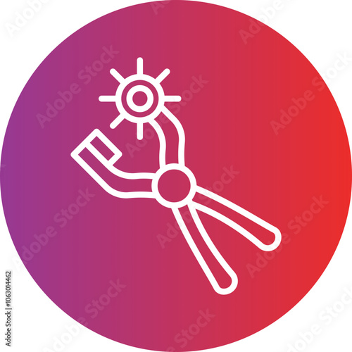 Leather Punch icon style