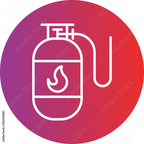 Gas Bottle icon style