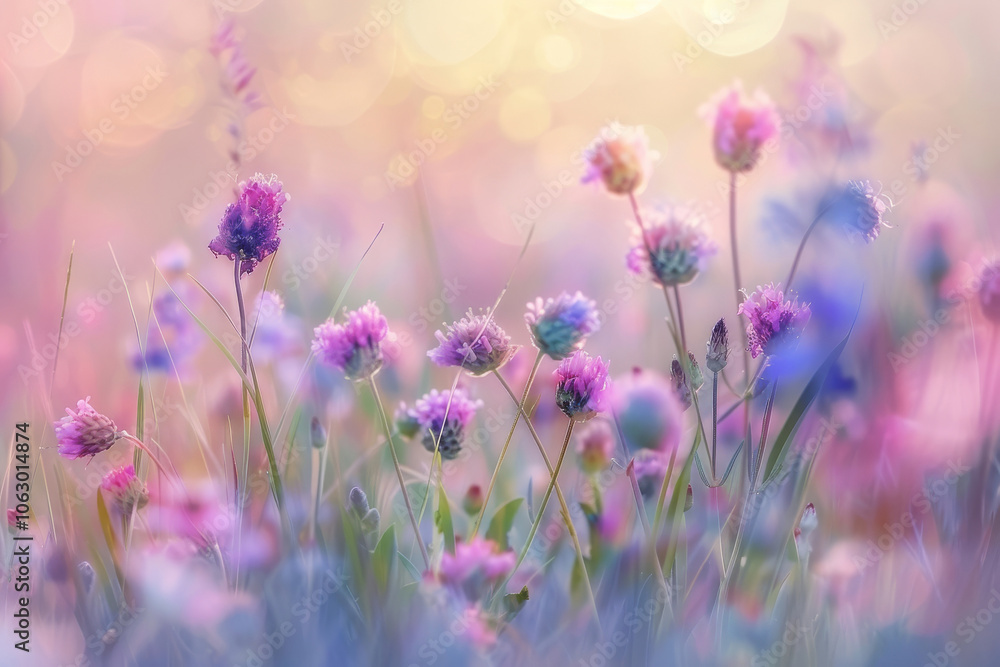 Find peace and tranquility amidst a sea of colorful wildflowers Find peace and tranquility amidst a sea of colorful wildflowers