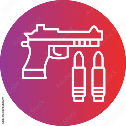 Gun icon style