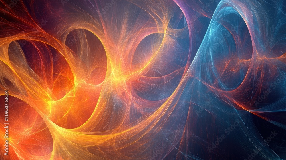 Abstract Colorful Swirls in Dynamic Motion Abstract Colorful Swirls in Dynamic Motion
