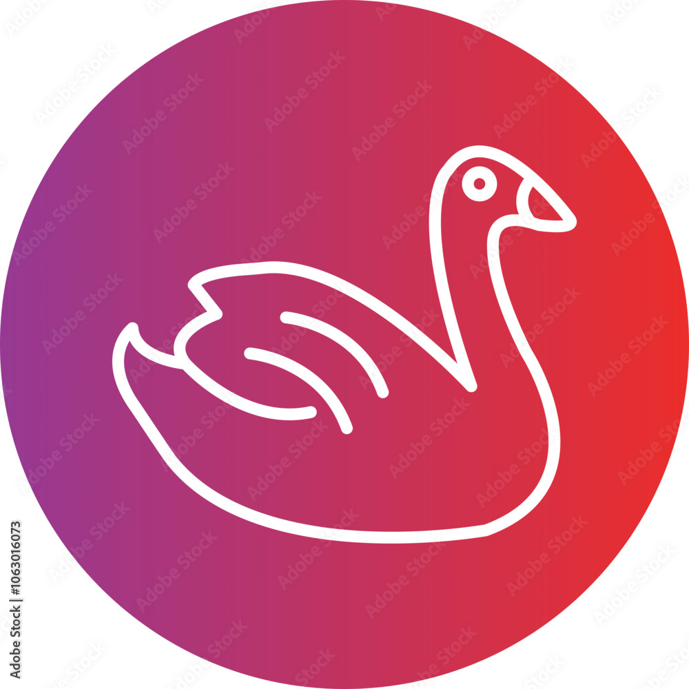 Swan icon style Swan icon style